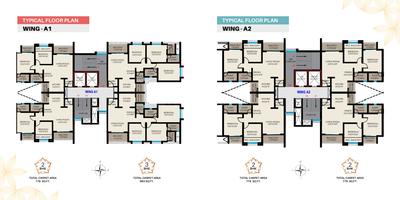 Image of 1350 Sq.ft 3 BHK Apartment / Flat for sale in Sahyadri Plumeria, Moshi, Pune for Rs. 10175094