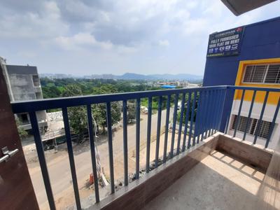 Balcony Image of 680 Sq.ft 1 BHK Apartment / Flat for rent in Maan Pune for Rs. 16000
