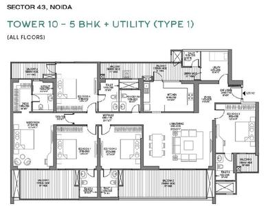 Image of 3750 Sq.ft 5 BHK Apartment / Flat for sale in Godrej Woods, Sector 43, Noida for Rs. 73000000