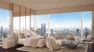 Bedroom Image of 2000 Sq.ft 4 BHK Apartment / Flat for sale in Tejukaya The Edge, Parel Mumbai for Rs. 100000000
