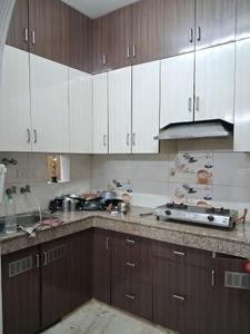 Kitchen Image of 670 Sq.ft 1 BHK Builder Floor for rent in Bindapur New Delhi for Rs. 19000