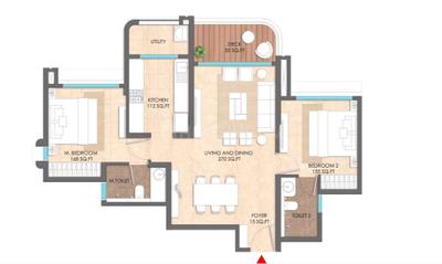 Image of 1087 Sq.ft 2 BHK Apartment / Flat for sale in Lodha Sylyan, Hinjawadi Phase 3, Pune for Rs. 10000000