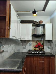 Kitchen Image of 680 Sq.ft 2 BHK Builder Floor for rent in Uttam Nagar New Delhi for Rs. 20500