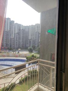 Balcony Image of 950 Sq.ft 2 BHK Apartment / Flat for rent in Aditya Urban Homes, Bamheta Village Ghaziabad for Rs. 14000