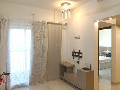 Living Room Image of 450 Sq.ft 1 BHK Apartment / Flat for rent in Kasarvadavali Thane for Rs. 25000