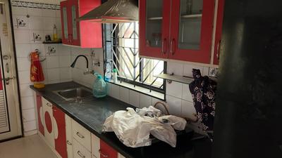 Kitchen Image of 1593 Sq.ft 4 BHK Villa for sale in Shree Radha Krishna Jaldeep 3, Ghuma Ahmedabad for Rs. 19500000