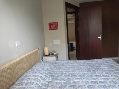 Bedroom Image of 1500 Sq.ft 2 BHK Builder Floor for rent in Hauz Khas New Delhi for Rs. 85000