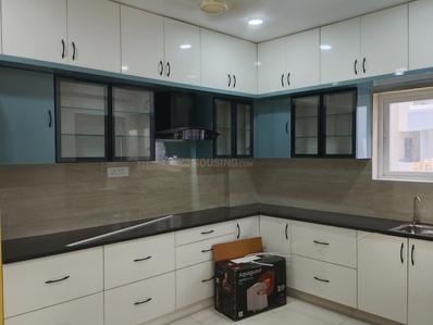 Kitchen Image of 2061 Sq.ft 3 BHK Apartment / Flat for rent in Praneeth Pranav Solitaire, Bachupally Hyderabad for Rs. 50000