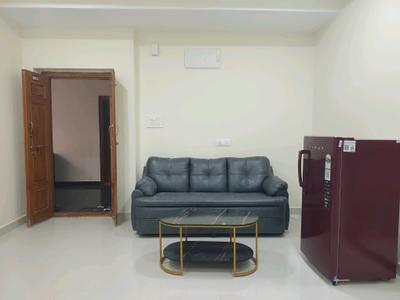 Living Room Image of 850 Sq.ft 1 BHK Apartment / Flat for rent in Gachibowli Hyderabad for Rs. 30000