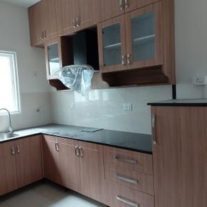 Kitchen Image of 1800 Sq.ft 3 BHK Apartment / Flat for rent in L And T Raintree Boulevard, Sahakara Nagar Bengaluru for Rs. 100000