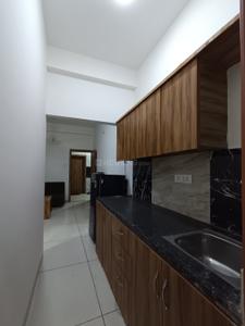Kitchen Image of 650 Sq.ft 1 BHK Apartment / Flat for rent in Scheme No 113 Indore for Rs. 21999