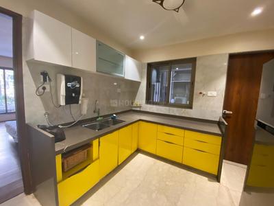 Kitchen Image of 1650 Sq.ft 3 BHK Apartment / Flat for rent in Vaishnodevi Kingston, Pal Gam Surat for Rs. 48000