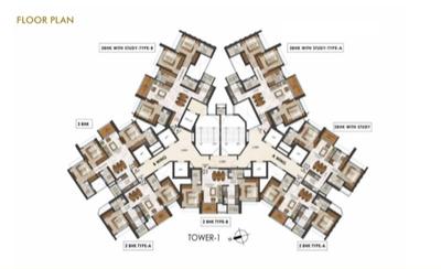 Image of 855 Sq.ft 2 BHK Apartment / Flat for sale in Lodha Regalia , Mulund East, Mumbai for Rs. 21500000