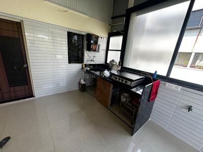 Kitchen Image of 950 Sq.ft 1 BHK Apartment / Flat for rent in Praful Ved Heights, Dharampeth Nagpur for Rs. 16000