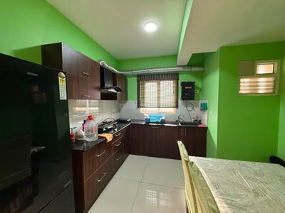 Kitchen Image of 1240 Sq.ft 3 BHK Apartment / Flat for rent in Sowparnika Columns, Thirumalashettyhally Bengaluru for Rs. 39999