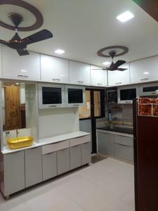 Kitchen Image of 1485 Sq.ft 3 BHK Apartment / Flat for sale in South Bopal Ahmedabad for Rs. 9800000
