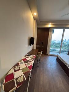 Bedroom Image of 550 Sq.ft 1 BHK Apartment / Flat for rent in Omaxe India Trade Centre, Alpha II Greater Noida for Rs. 20000