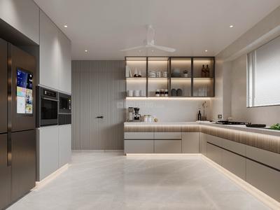 Kitchen Image of 1715 Sq.ft 3 BHK Apartment / Flat for sale in Althan Surat for Rs. 8100000