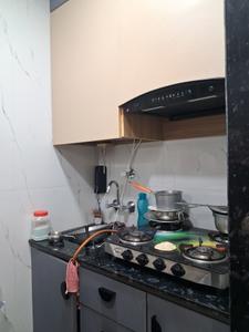 Kitchen Image of 500 Sq.ft 1 RK Builder Floor for rent in Patel Nagar New Delhi for Rs. 20000