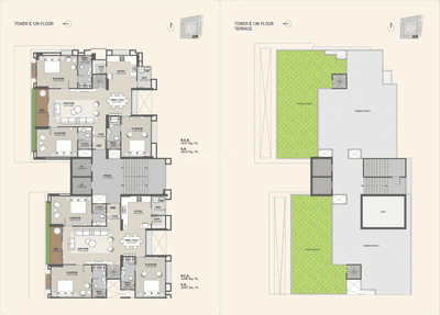 Image of 2597 Sq.ft 3 BHK Apartment / Flat for sale in Dumas, Surat for Rs. 12985000