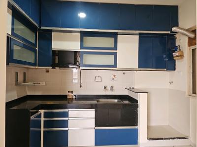 Kitchen Image of 800 Sq.ft 2 BHK Apartment / Flat for rent in Nyati Elan, Wagholi Pune for Rs. 21000