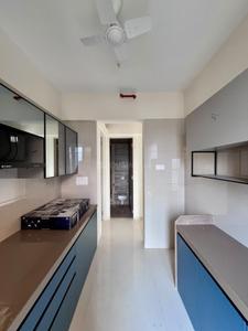 Kitchen Image of 600 Sq.ft 1 BHK Apartment / Flat for rent in Unique Vistas, Thane West Thane for Rs. 35000