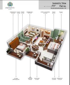 Image of 1650 Sq.ft 3 BHK Apartment / Flat for sale in Jayanti Nagari VII, Manewada, Nagpur for Rs. 6000000