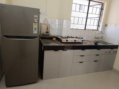 Kitchen Image of 620 Sq.ft 1 BHK Apartment / Flat for rent in Pride Mantri Aangan, Mundhwa Pune for Rs. 35000
