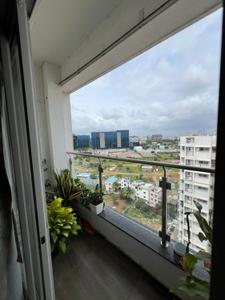 Balcony Image of 1400 Sq.ft 3 BHK Apartment / Flat for rent in Gera World Of Joy, Upper Kharadi Pune for Rs. 75000