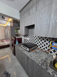 Kitchen Image of 550 Sq.ft 1 RK Builder Floor for rent in Ramesh Nagar New Delhi for Rs. 16500