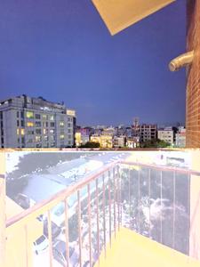 Balcony Image of 700 Sq.ft 1 BHK Apartment / Flat for rent in Domlur Layout Bengaluru for Rs. 43000