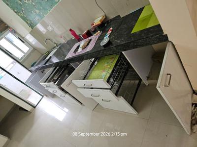 Kitchen Image of 1400 Sq.ft 3 BHK Apartment / Flat for rent in Chhani Vadodara for Rs. 30000