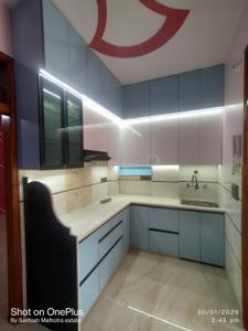 Kitchen Image of 650 Sq.ft 1.5 BHK Builder Floor for rent in Dwarka Mor New Delhi for Rs. 12500