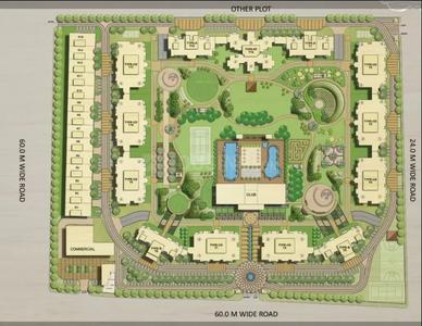 Floor Plan Image of 1460 Sq.ft 3 BHK Apartment / Flat for sale in ATS Dolce, Zeta I Greater Noida for Rs. 20000000