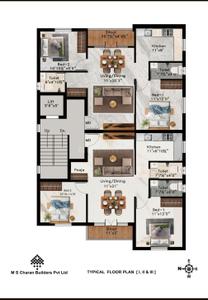 Image of 1018 Sq.ft 2 BHK Apartment / Flat for sale in Kolathur, Chennai for Rs. 8651982
