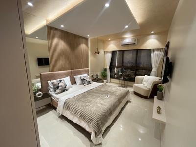 Bedroom Image of 800 Sq.ft 2 BHK Apartment / Flat for sale in Satellite Aristia, Andheri East Mumbai for Rs. 21600000