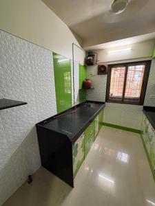 Kitchen Image of 650 Sq.ft 2 BHK Apartment / Flat for rent in Sudarshan Sky Garden, Kasarvadavali Thane for Rs. 38000