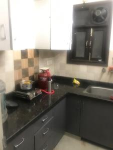 Kitchen Image of 499 Sq.ft 1 BHK Builder Floor for rent in Karol Bagh New Delhi for Rs. 19092