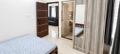 Bedroom Image of 602 Sq.ft 1 BHK Builder Floor for rent in HSR Layout Bengaluru for Rs. 36000