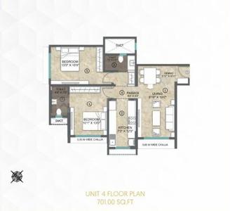 Image of 801 Sq.ft 2 BHK Apartment / Flat for sale in S B Azura Height, Jogeshwari West, Mumbai for Rs. 19000000