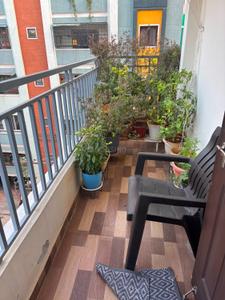 Balcony Image of 1250 Sq.ft 2 BHK Apartment / Flat for rent in Manikonda Hyderabad for Rs. 32000