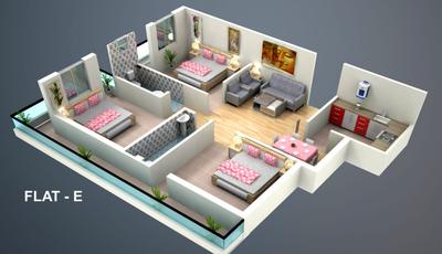 Image of 1235 Sq.ft 3 BHK Apartment / Flat for sale in Saraidhella, Dhanbad for Rs. 3150000