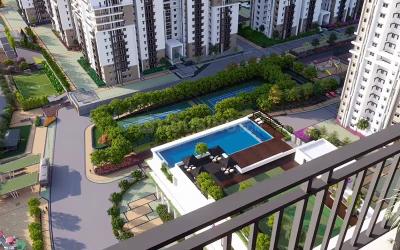 Balcony Image of 2764 Sq.ft 4 BHK Apartment / Flat for sale in Aparna Sarovar Zicon, Serilingampally Hyderabad for Rs. 33000000