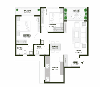 Image of 1506 Sq.ft 3 BHK Apartment / Flat for sale in Tathawade, Pune for Rs. 12800000