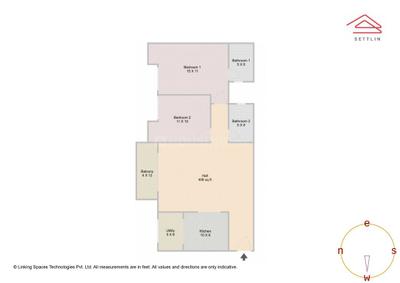 Image of 1321 Sq.ft 2 BHK Apartment / Flat for sale in Florenza by Gopalan Enterprises, Srinivaspura, Bengaluru for Rs. 15800000