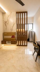 Hall Image of 650 Sq.ft 1 BHK Apartment / Flat for rent in Thanisandra Bengaluru for Rs. 25000