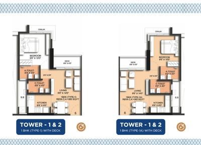 Image of 500 Sq.ft 1 BHK Apartment / Flat for sale in 71 Midtown, Chembur, Mumbai for Rs. 10500000