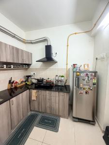 Kitchen Image of 1100 Sq.ft 2 BHK Apartment / Flat for rent in Doshi Risington 2, Karapakkam Chennai for Rs. 45000