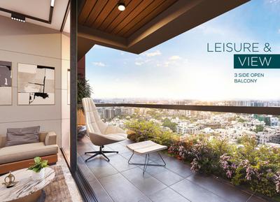 Balcony Image of 1764 Sq.ft 3 BHK Apartment / Flat for sale in Aryan Elegance, Paldi Ahmedabad for Rs. 10486000