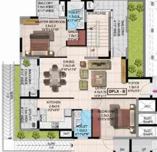 Image of 1273 Sq.ft 3 BHK Apartment / Flat for sale in 22 And Crest, Yeswanthpur, Bengaluru for Rs. 25000000